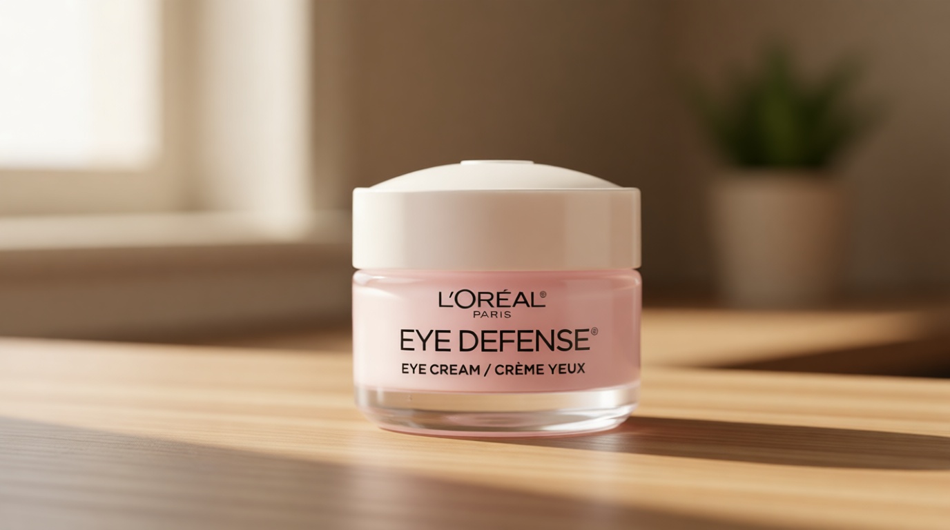 L'Oreal Paris Dermo-Expertise Eye Defense Eye Cream with Caffeine and Hyaluronic Acid 0.5 oz