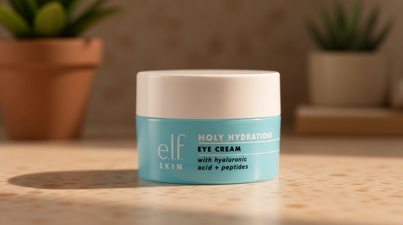 e.l.f. SKIN Holy Hydration! Eye Cream, Rich Hydrating Eye Cream For Minimizing Dark Circles, Infused With Hyaluronic Acid, Vegan & Cruelty-free
