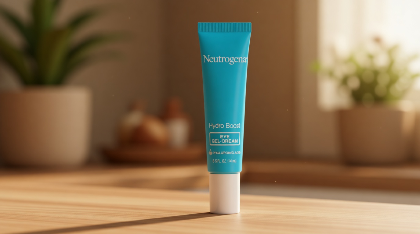 Neutrogena Hydro Boost Under Eye Cream, with Purified Hyaluronic Acid, Keeps Under Eye Area Looking Smooth & Hydrated, Fragrance Free and Non-Comedogenic, 0.5 oz