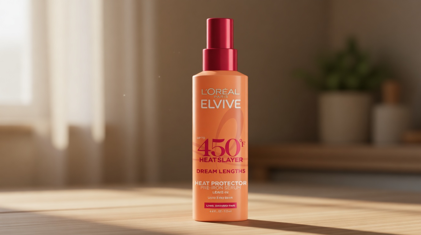 L'Oreal Paris Elvive Dream Lengths Heat Slayer Pre-Iron Spray Leave-In, 4.4 Ounce | 4.4, Ounce