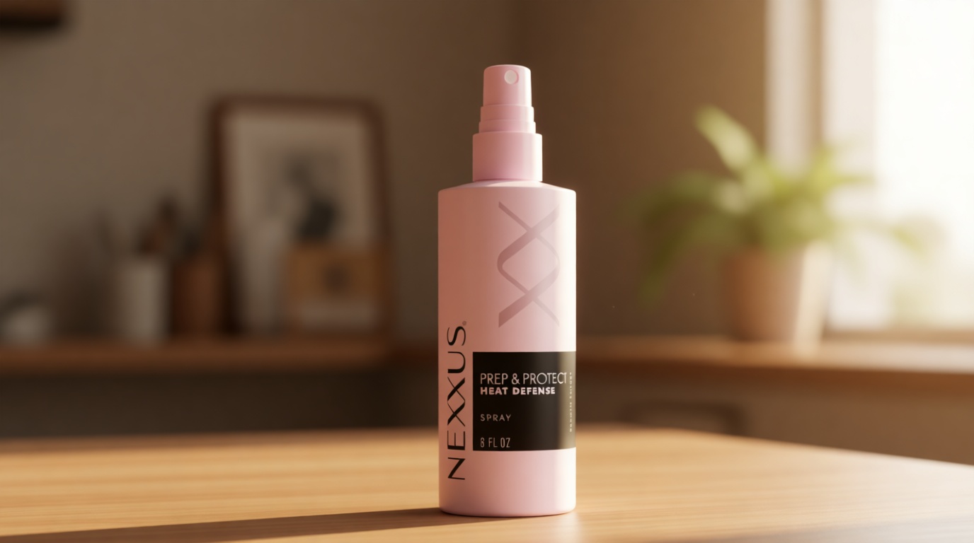 Nexxus Styling Heat Protectant Nourishing Prep & Protect Heat Defense Spray Heat Protection Spray Powered by Styleprotect Technology 6 oz