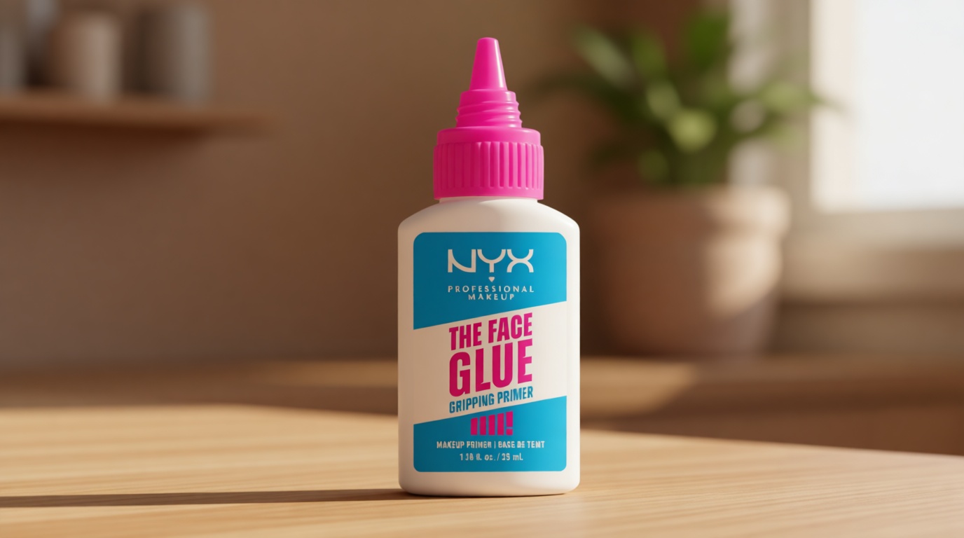 NYX PROFESSIONAL MAKEUP The Face Glue Gripping Primer, Hydrating Makeup Primer with Up To 24HR Wear, Vegan & Cruelty Free