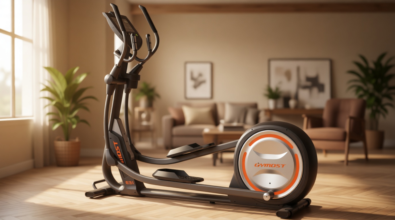 GYMOST Elliptical Machine, Elliptical Exercise Machine for Home with Hyper-Quiet Magnetic Drive System, Elliptical Trainer with 32 Resistance Levels, Large LED Monitor