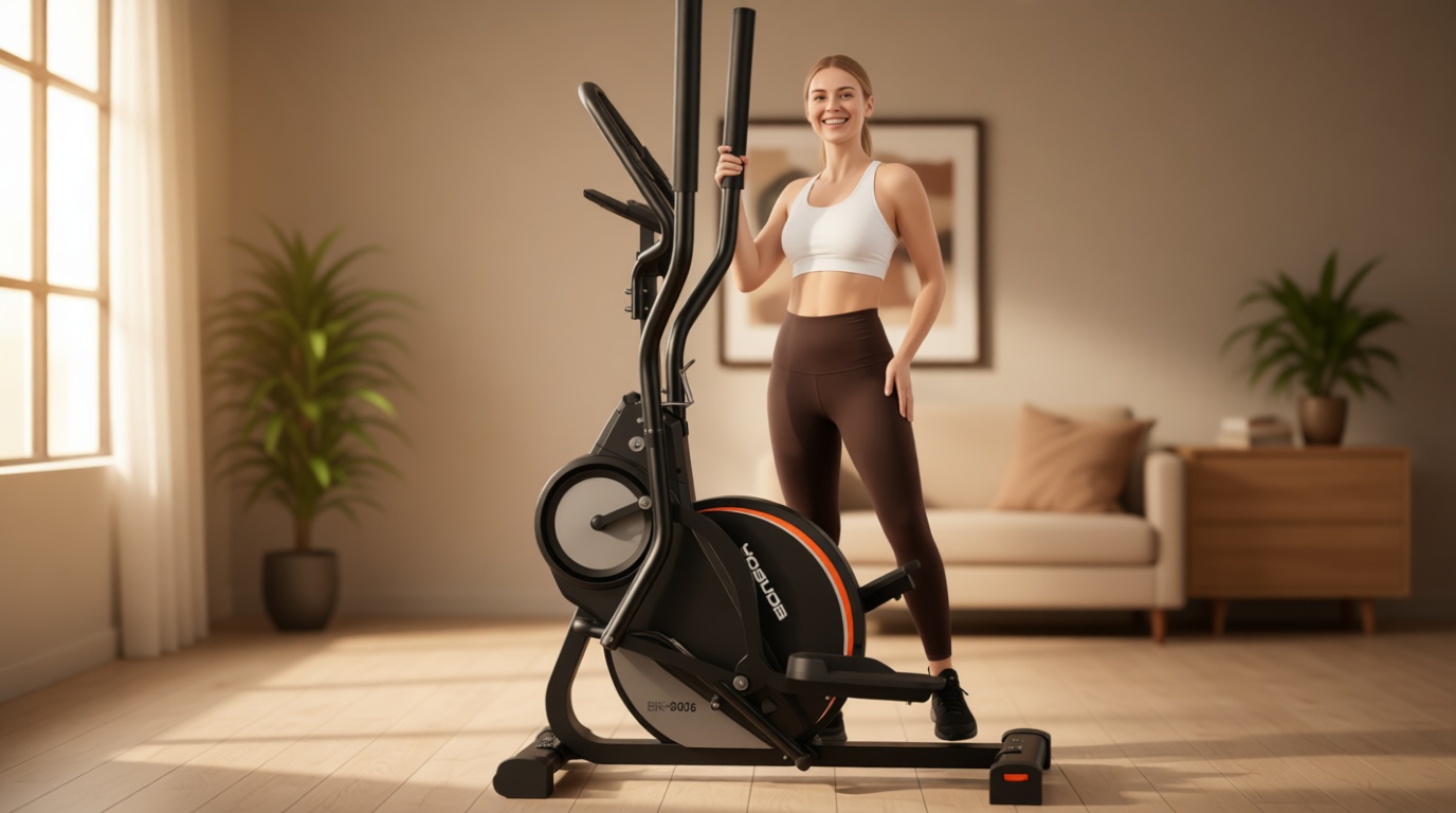 YOSUDA Elliptical Exercise Machine, Compact 3-in-1 (Elliptical + Cardio Climber + Stair Stepper) Elliptical for Home with 45°Incline, 15.5IN Stride, 16 Levels Resistance, Support Kinomap/Fed APP Recycled Claim Standard Blended