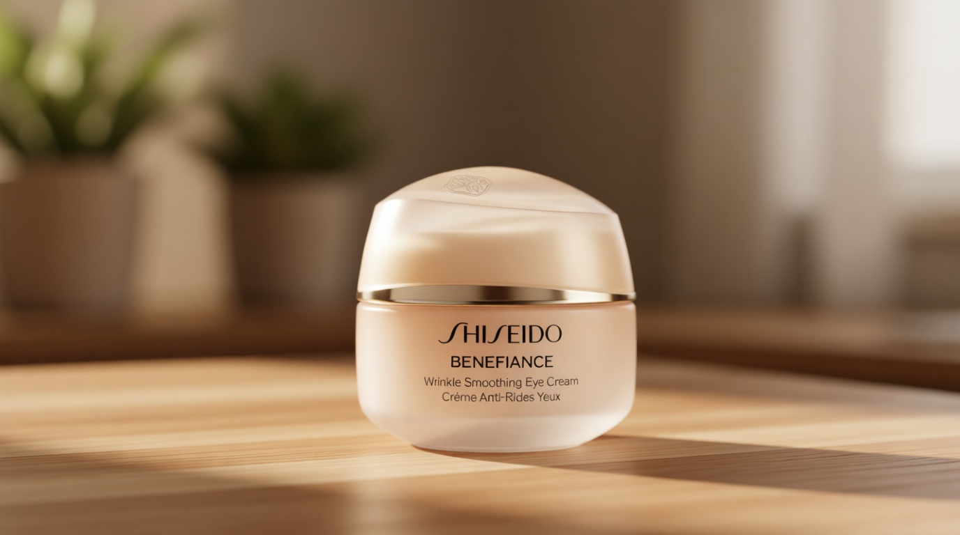 Shiseido Benefiance Wrinkle Smoothing Eye Cream - 15 mL - Visibly Improves Five Types of Eye Wrinkles, Dark Circles & Puffiness - 48-HR Hydration - All Skin Types - Non-Comedogenic