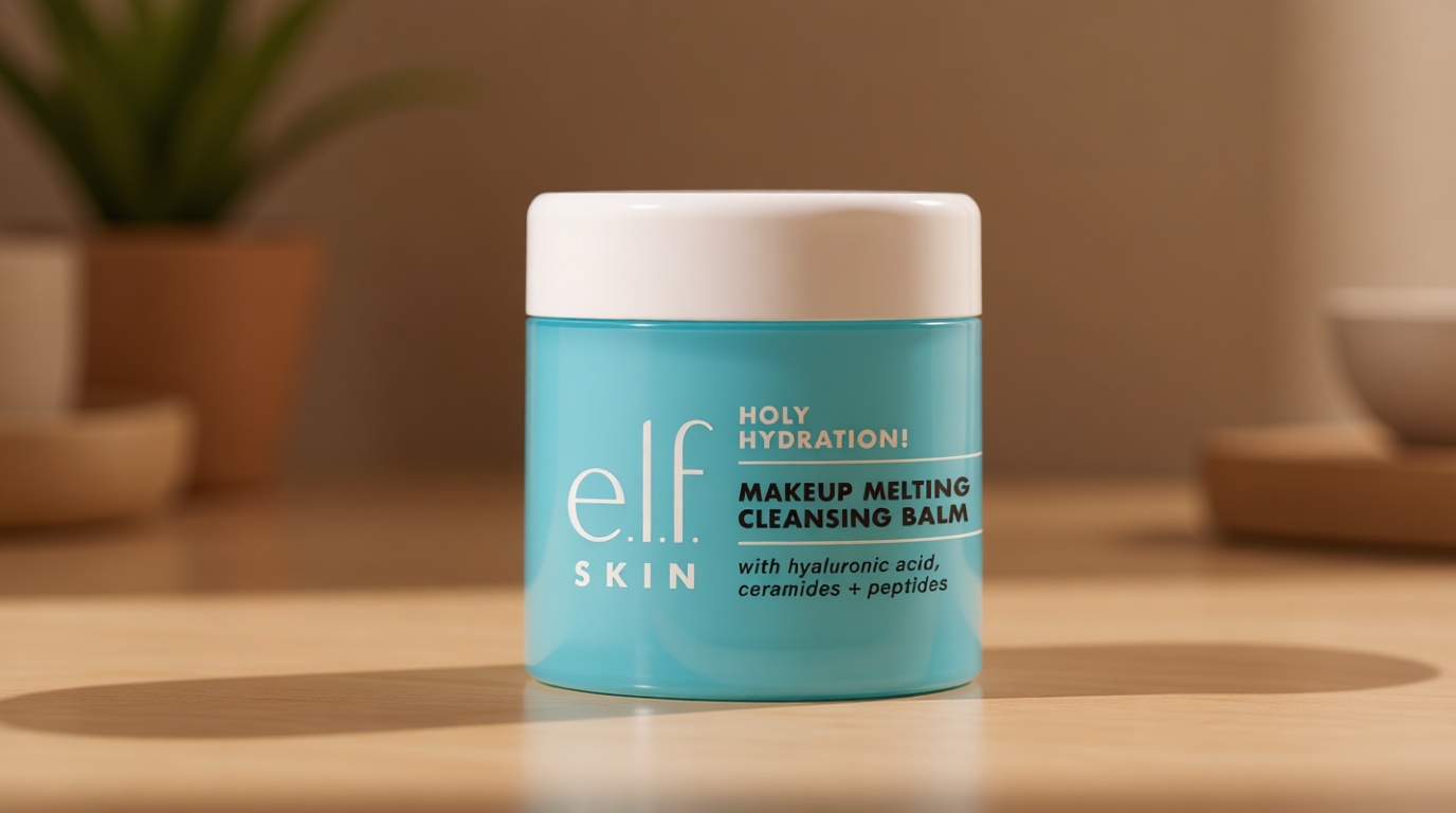 e.l.f. SKIN Holy Hydration! Makeup Melting Cleansing Balm, Face Cleanser & Makeup Remover, Infused with Hyaluronic Acid to Hydrate Skin