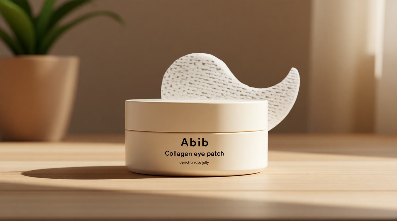 Abib Collagen Peptide Eye Patches for Wrinkles & Fine Line with Jericho Rose Jelly, 60 Count, Korean Skin Care