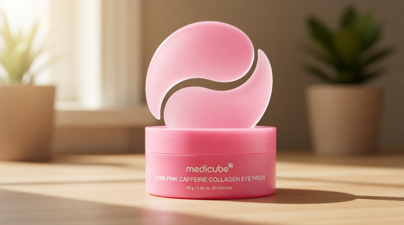 medicube PDRN Caffeine Collagen Eye Patch | Gel Eye Patches for the appearance of Dark Circles, Undereye Bags | Firming, Age-Defying Care with Retinol, Collagen | Korean Skincare | 30 Pairs