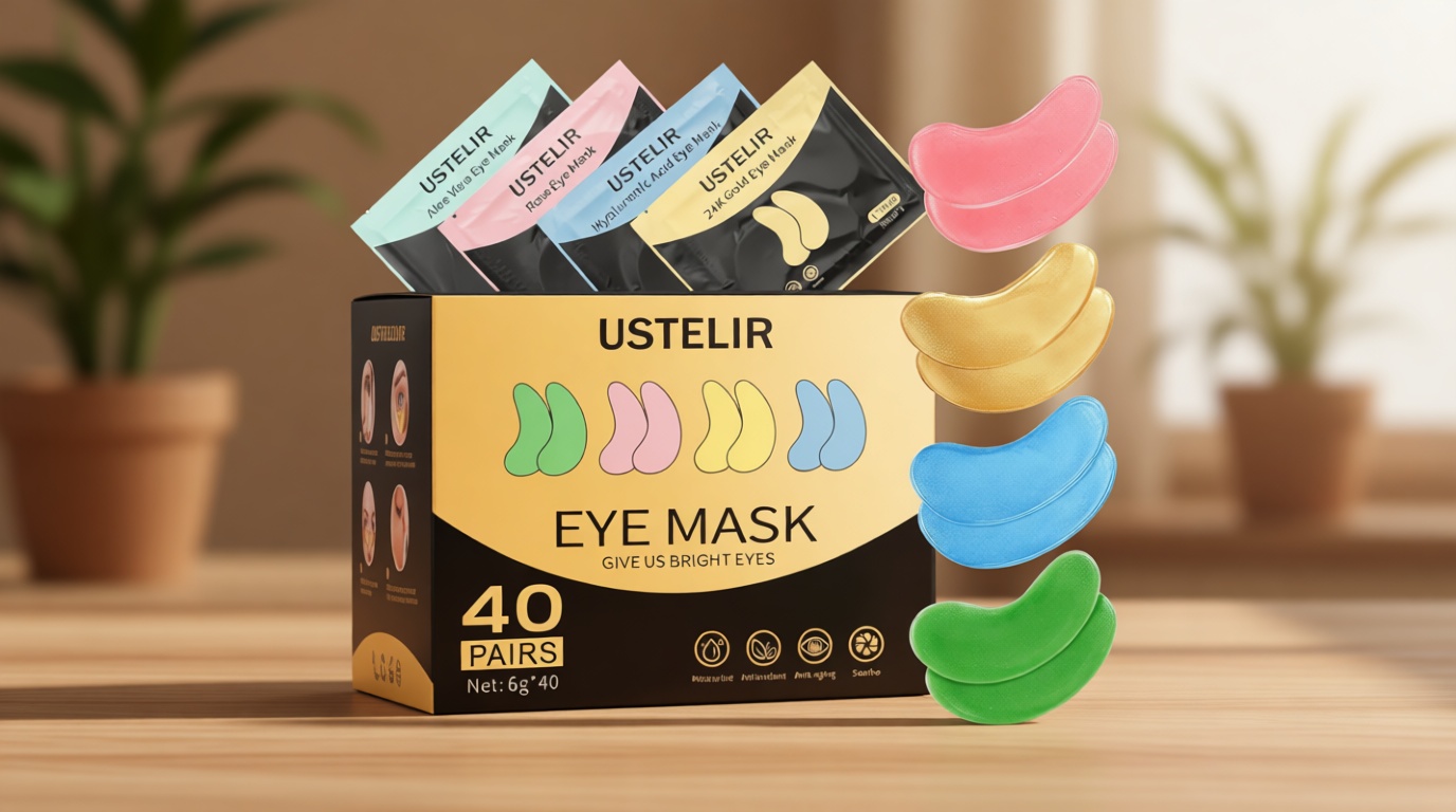 Under Eye Patches, 40 Pairs Eye Mask for Dark Circles, Puffy Eyes, Undereye Bags,Wrinkles,Eye Mask Patches with 24K Gold, Hyaluronic Acid,Rose & Aloe Vera, Eye Treatment Skin Care for Men & Women Gift