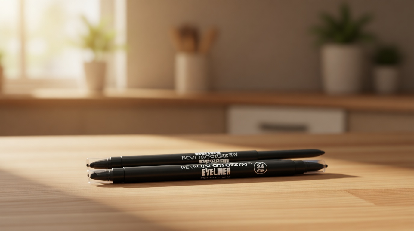 Revlon ColorStay Pencil Waterproof Eyeliner, Smudge-Proof, Eye Makeup with Built-In Sharpener, 201 Black, 2 pack