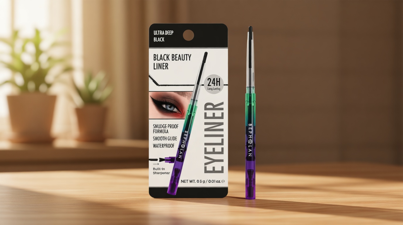BEPHOLAN Black Eyeliner Pencils, Waterproof Gel Eyeliner Pencil Waterline Eye Liner Pen for Women Waterproof Smudge Proof Long-lasting (BLACK)