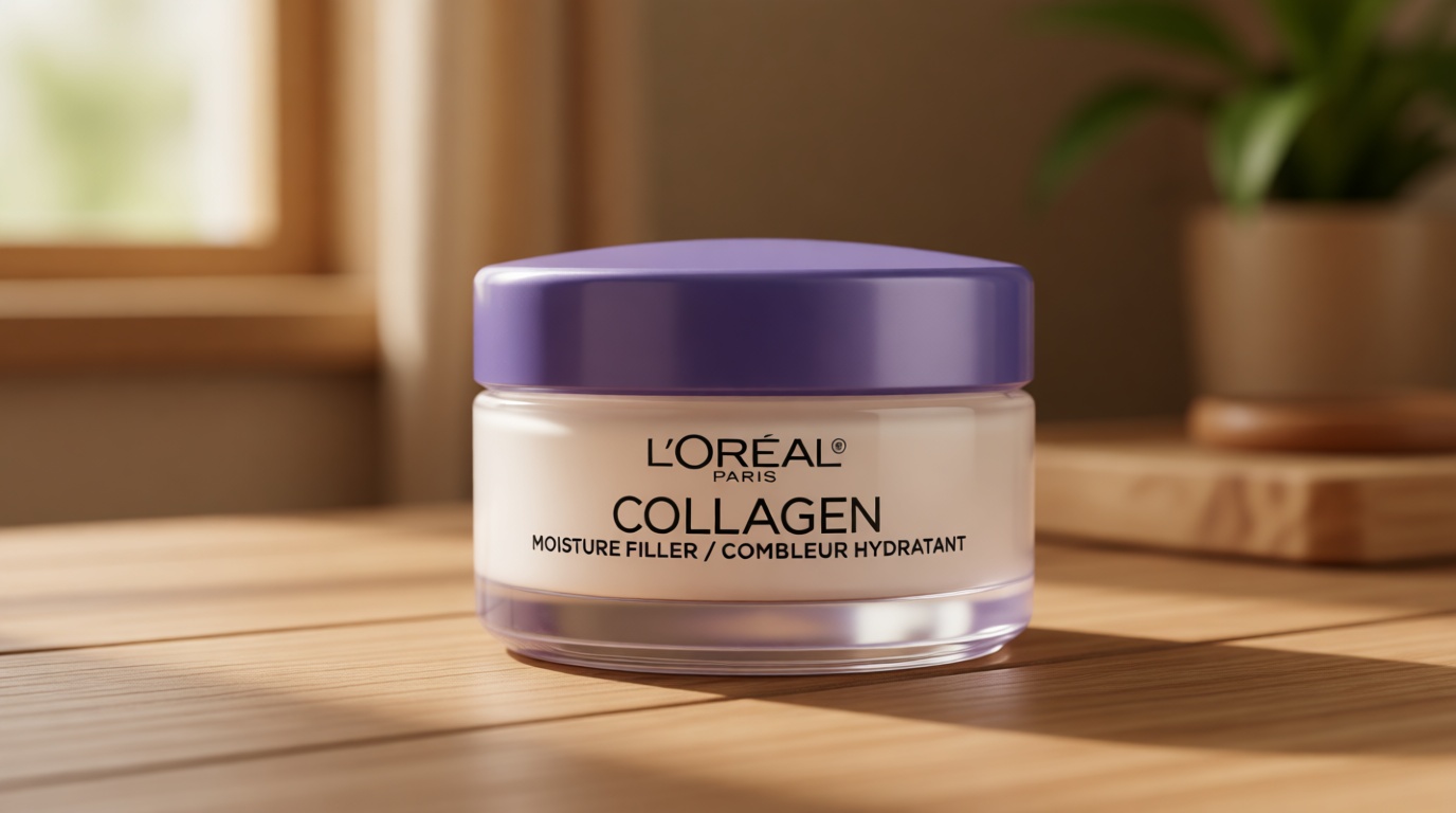L’Oreal Paris Collagen Daily Face Moisturizer, Anti Aging Face Cream to Reduce Wrinkles and Provide Intense Hydration, 1.7 oz