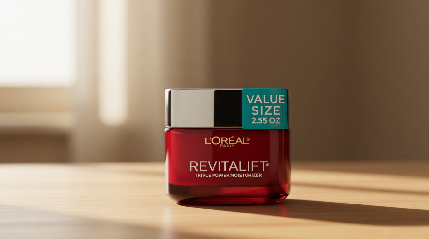L'Oreal Paris Revitalift Triple Power Anti-Aging Face Moisturizer, Pro Retinol, Hyaluronic Acid & Vitamin C to Reduce Wrinkles, Firm & Brighten Skin, 1.7 Oz