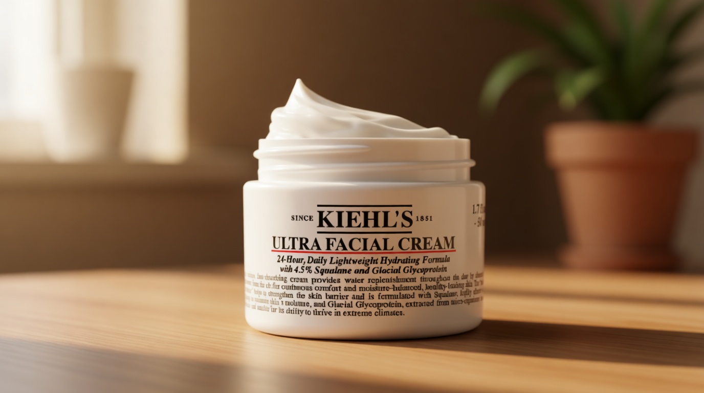 Kiehl's Ultra Facial Cream, with 4.5% Squalane to Strengthen Skin's Moisture Barrier, Skin Feels Softer and Smoother, Long-Lasting Hydration, Easy and Fast-Absorbing, Suitable for All Skin Types Cradle to Cradle Certified