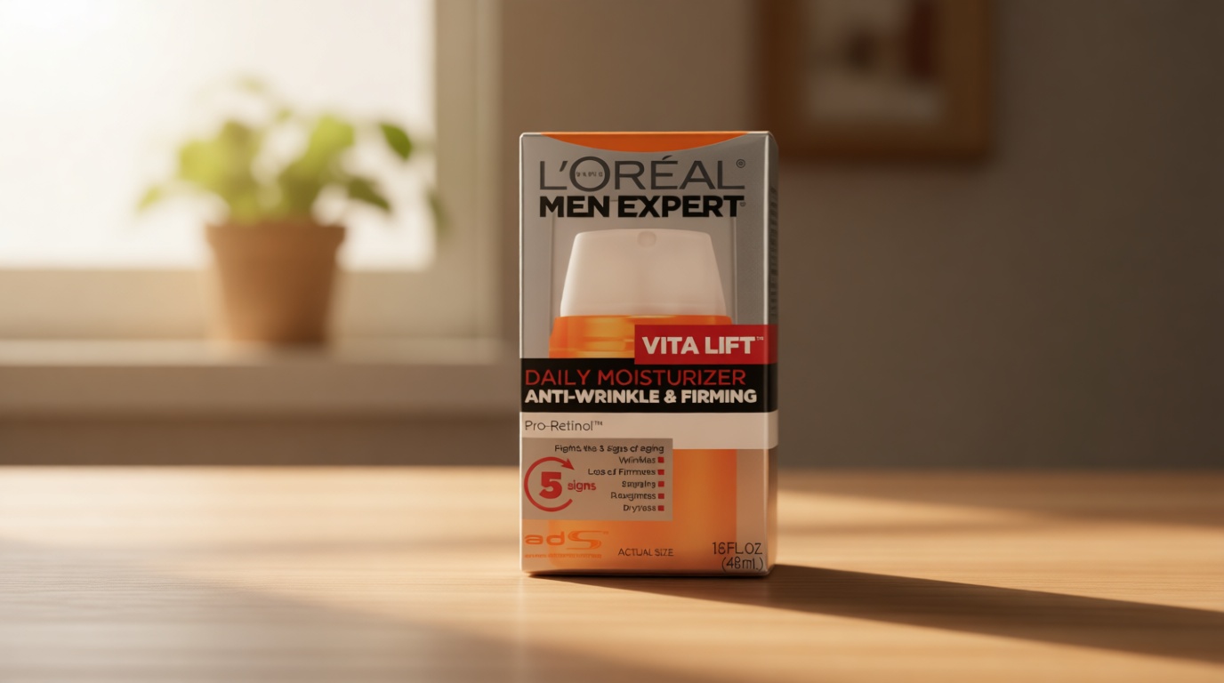 L'Oreal Paris Men Expert Vitalift Anti-Wrinkle & Firming Face Moisturizer with Pro-Retinol, 1.6 oz