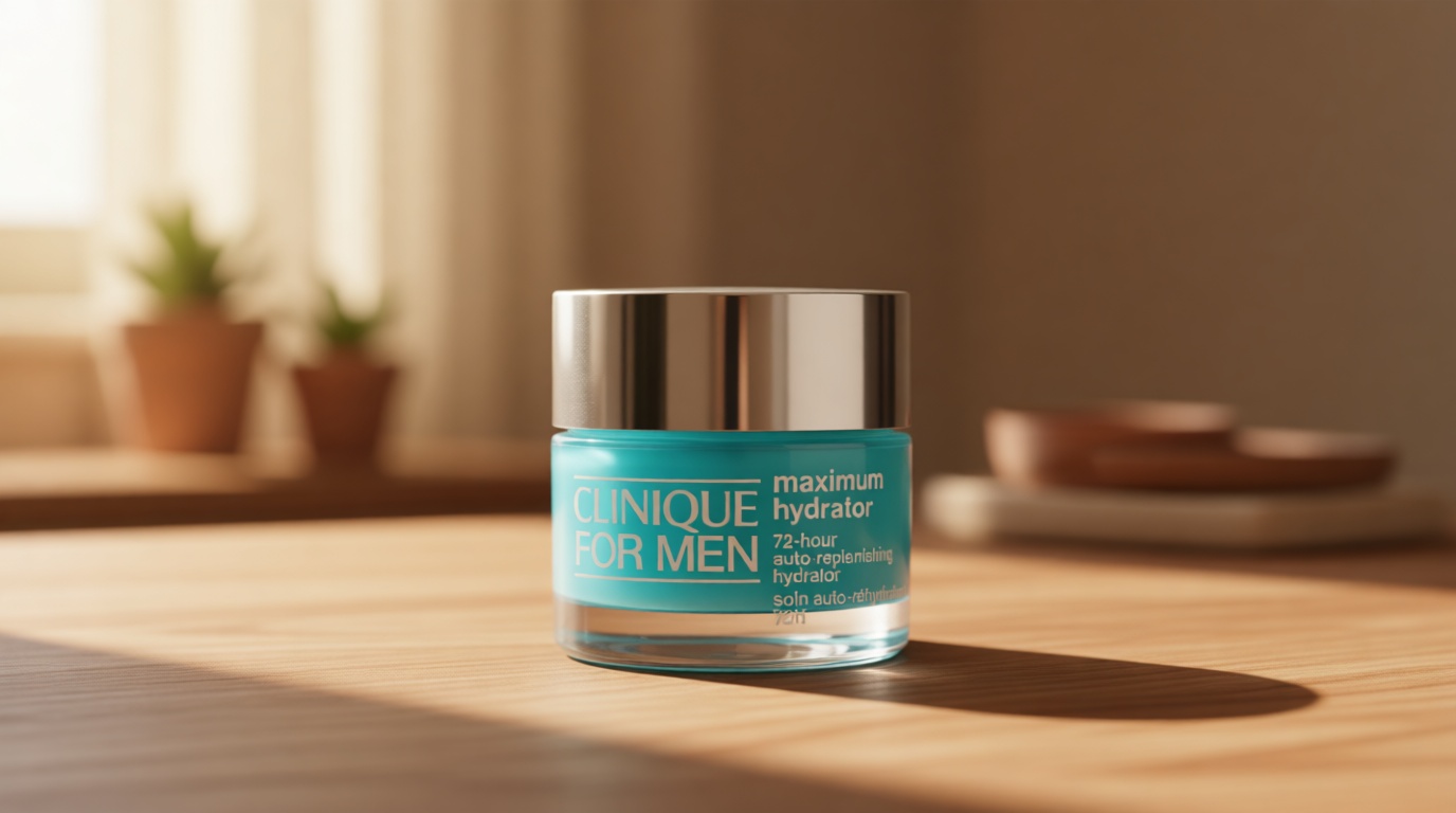Clinique For Men Maximum Hydrator 72-Hour Auto-Replenishing Oil Free Hydrating Face Moisturizer With Hyaluronic Acid + Aloe Vera, 1.7 Ounce