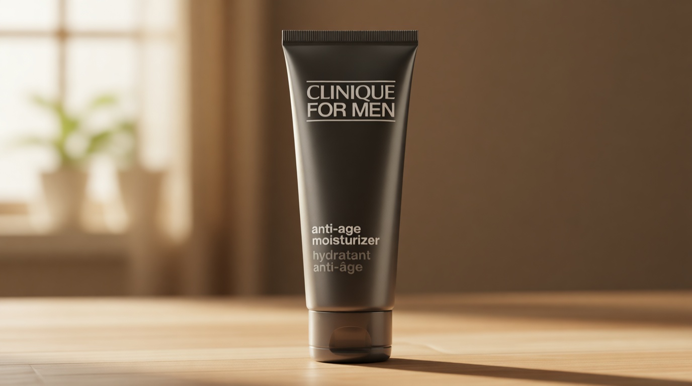 Clinique For Men Daily Anti-Age Face Moisturizer With Hyaluronic Acid, Vitamin E + Glycerin | Combats Lines, Wrinkles + Dullness | Hydrating + Brightening | Lightweight, 3.4 Fl Oz