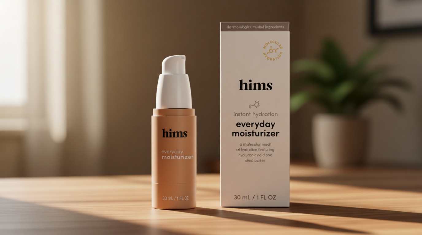 hims Everyday Moisturizer - Hydrating & Non-Greasy Face Cream - Morning Moisturizer for Healthy Skin - For Every Skin Type - Vegan & Paraben-Free - 1 Fl Oz