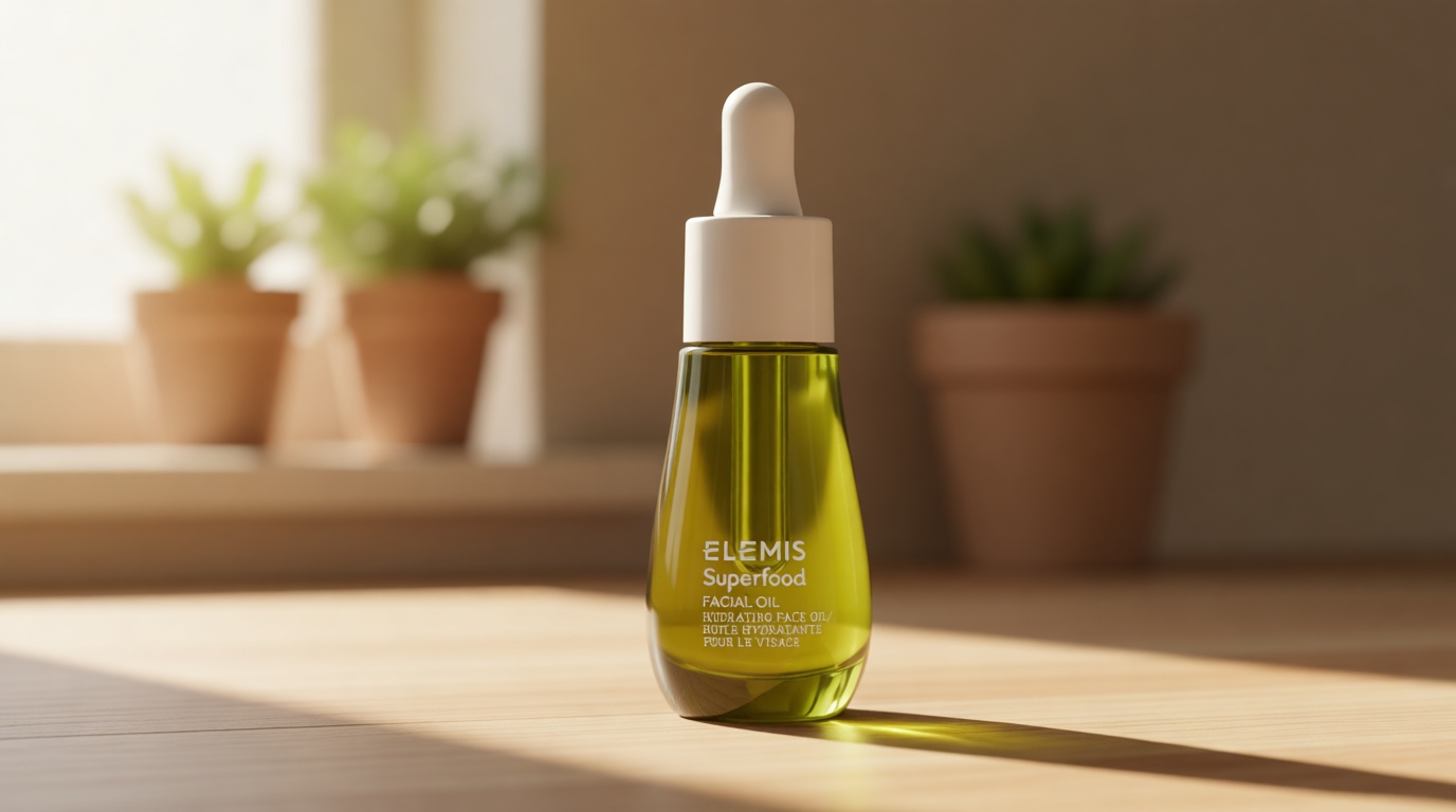 ELEMIS Superfood Facial Oil - Antioxidant-Rich Nourishing Serum, Radiance-Enhancing Lightweight Skin Elixir, Hydration Booster, Non-Greasy Botanical Blend - 15ml