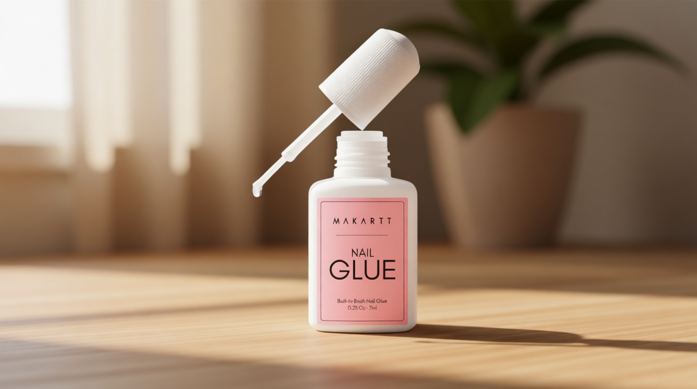 Makartt Super Strong Nail Glue for Press ons: Acrylic Nail Tips-Fake Nails-Salon Quality, No UV Needed, Brush On, Quick Dry, Easy Application Durable & Long-Lasting Fast Glue False Nails, Hema Free
