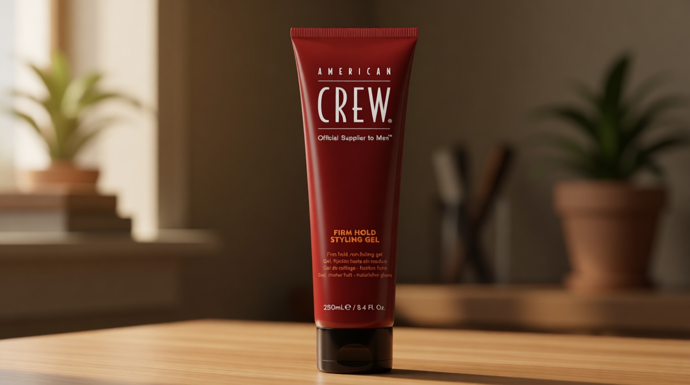 American Crew Men's Hair Styling Gel, Firm Hold, Non-Flaking, 8.4 fl oz