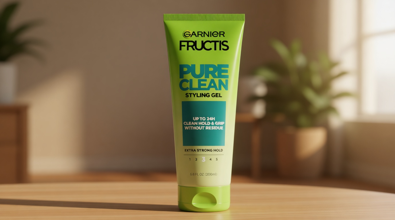 Garnier Fructis Style Pure Clean Styling Gel 6.8 Fl Oz, 1 Count, (Packaging May Vary)