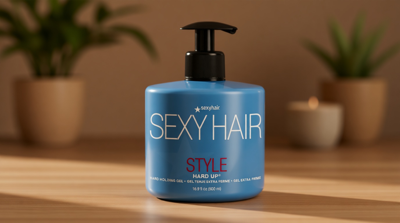 SexyHair Style Hard Up Hard Holding Gel | Extreme Hold | Non-Flaking Formula | All Hair Types