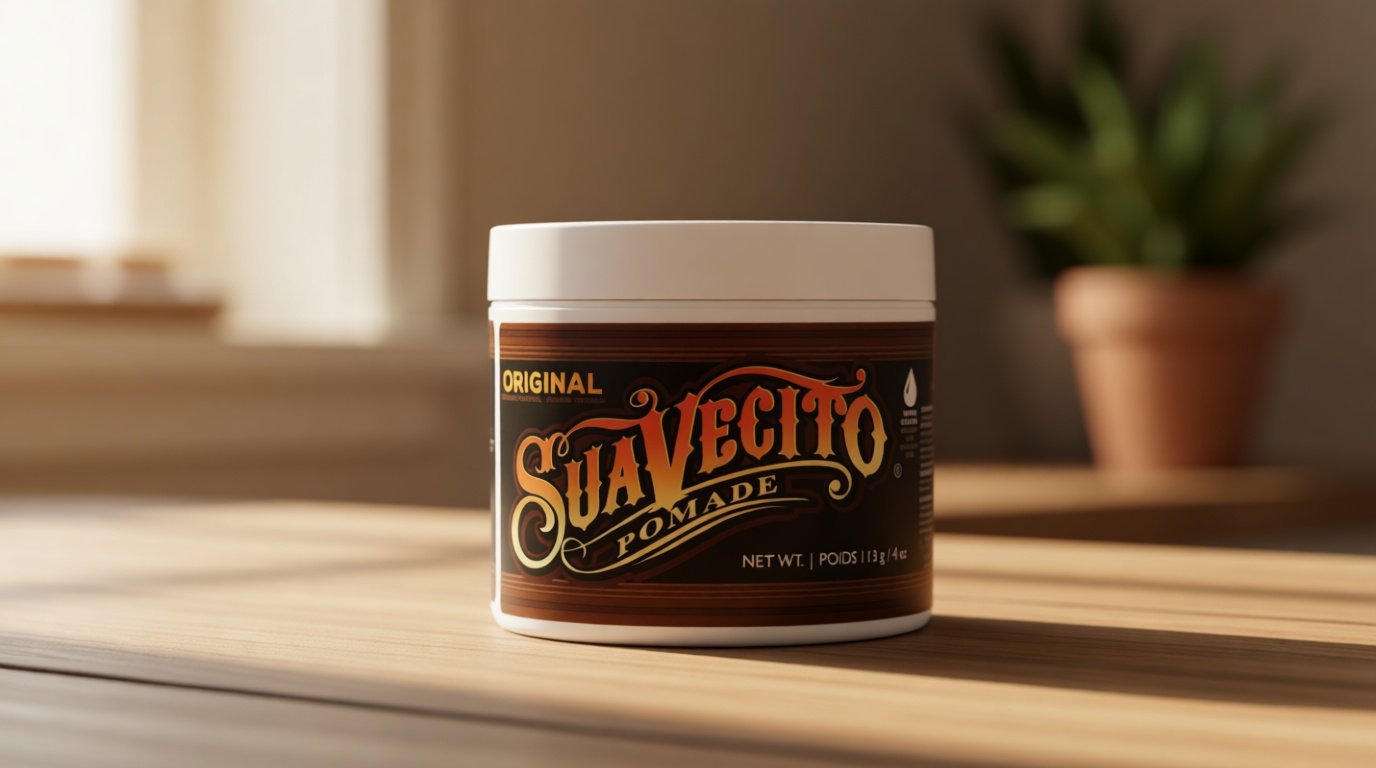 Suavecito Pomade Original Hold For Men 4 oz, 1 Pack - Medium Shine Water Based Wax Like Flake Free Hair Gel - Easy To Wash Out - All Day Hold For All Hairstyles