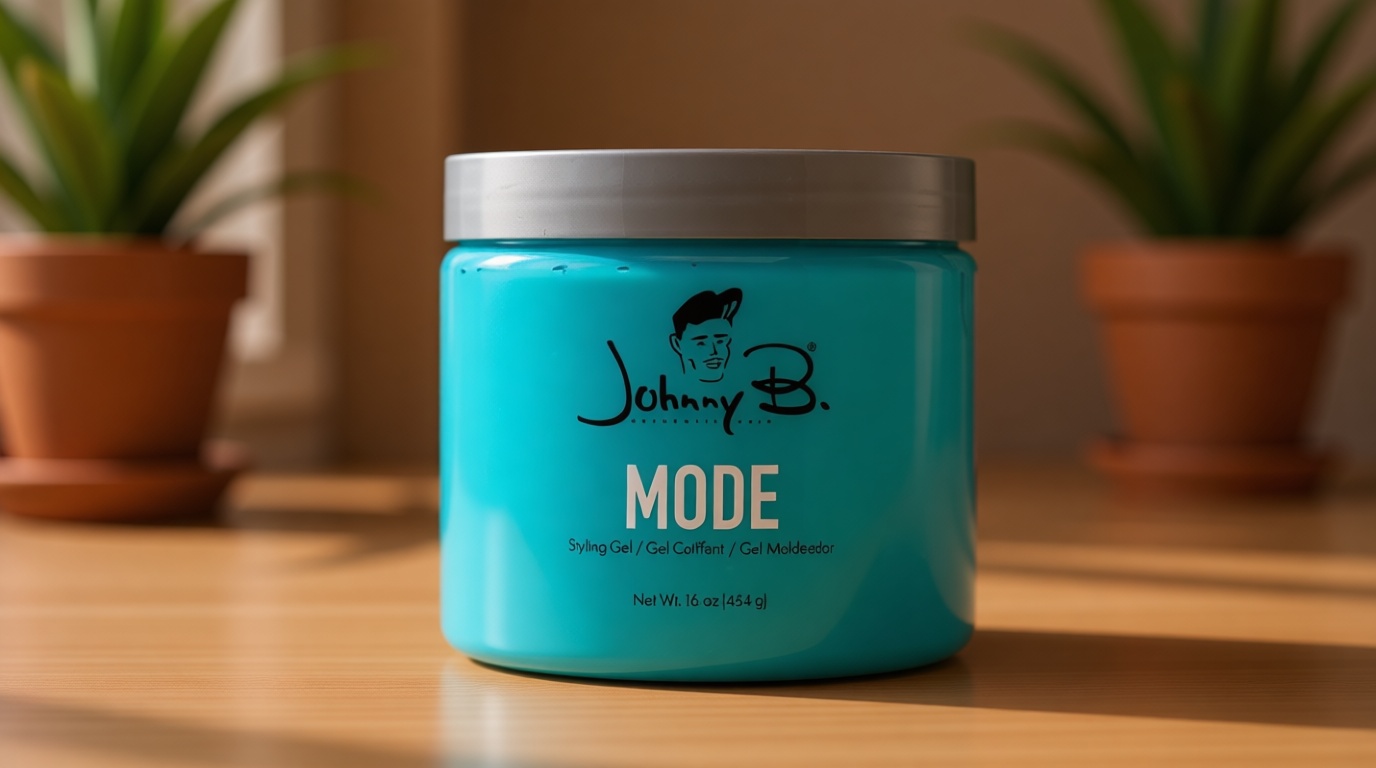 JOHNNY B. Mode Professional Hair Styling Gel, Long Lasting, Alcohol-free, No-flake formula