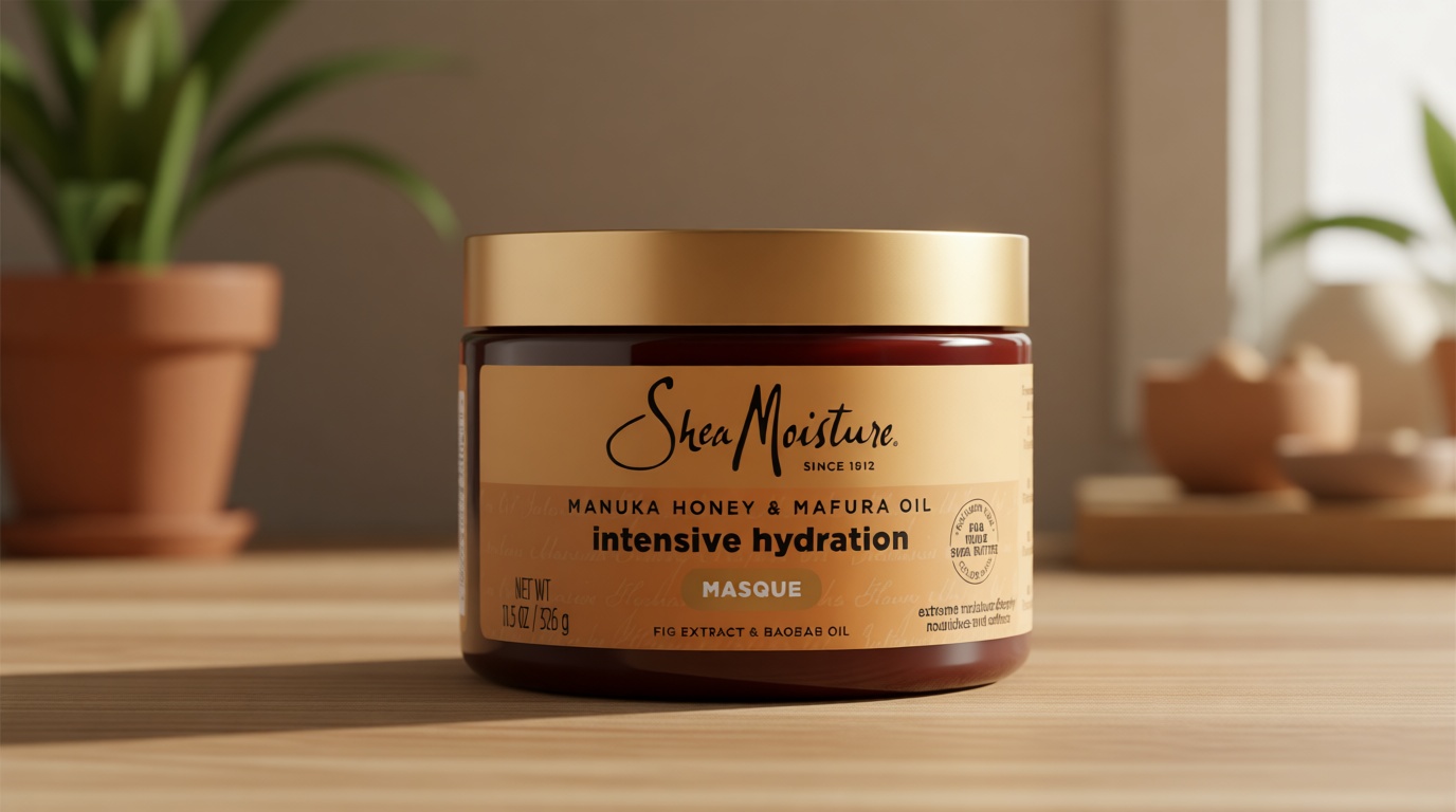 SheaMoisture Intensive Hydration Hair Masque Manuka Honey & Mafura Oil For Dry, Damaged Hair Deep Conditioning Hair Treatment 11.5 oz