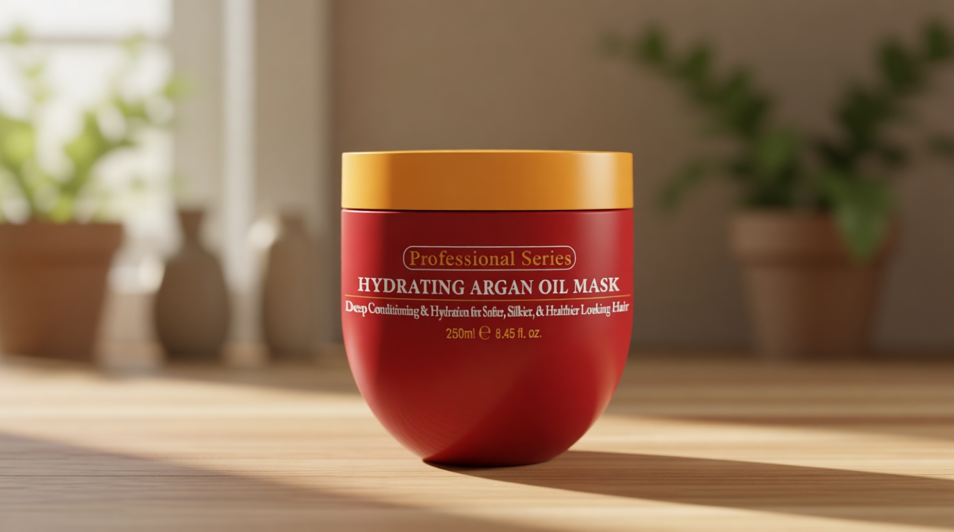 Arvazallia Hydrating Argan Oil Hair Mask and Deep Conditioner for Dry or Damaged Hair (8.45 oz Jar)