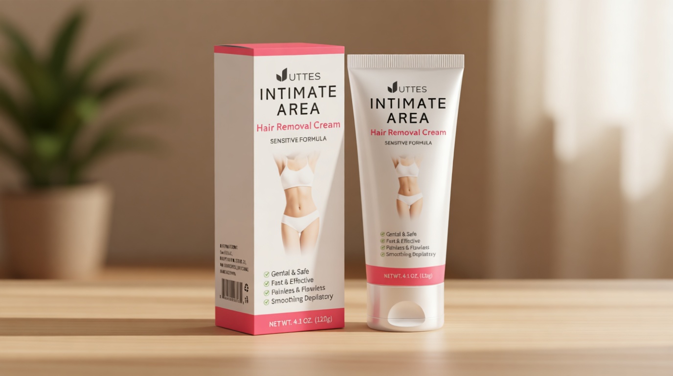 Intimate/Private Hair Removal Cream for Women, for Unwanted Hair in Underarms, Private Parts, Pubic & Bikini Area, Painless Flawless Depilatory Cream, Sensitive Formula Suitable for All Skin Types