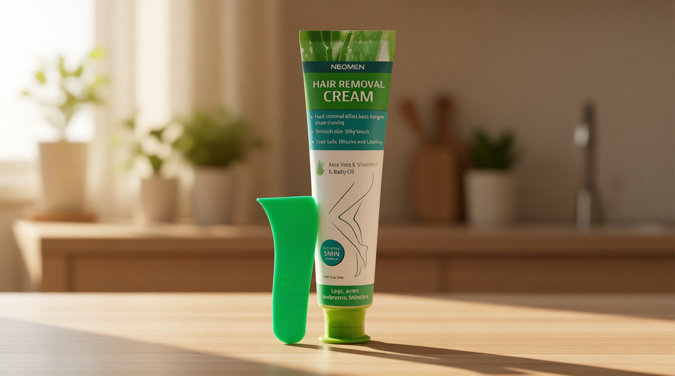 Hair Removal Cream for Men & Women: Painless Depilatory for Sensitive Skin & Intimate Areas, Moisturizing with Aloe Vera & Vitamin E, Safe for Face, Underarms, Bikini, Arms (2.37 Fl Oz (Pack of 1))