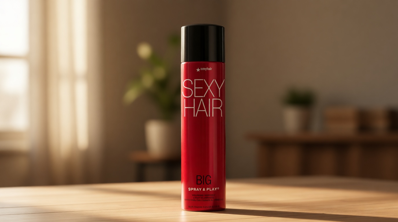 SexyHair Big Spray & Play Volumizing Hairspray | Hold and Shine | Up to 72 Hour Humidity Resistance | All Hair Types