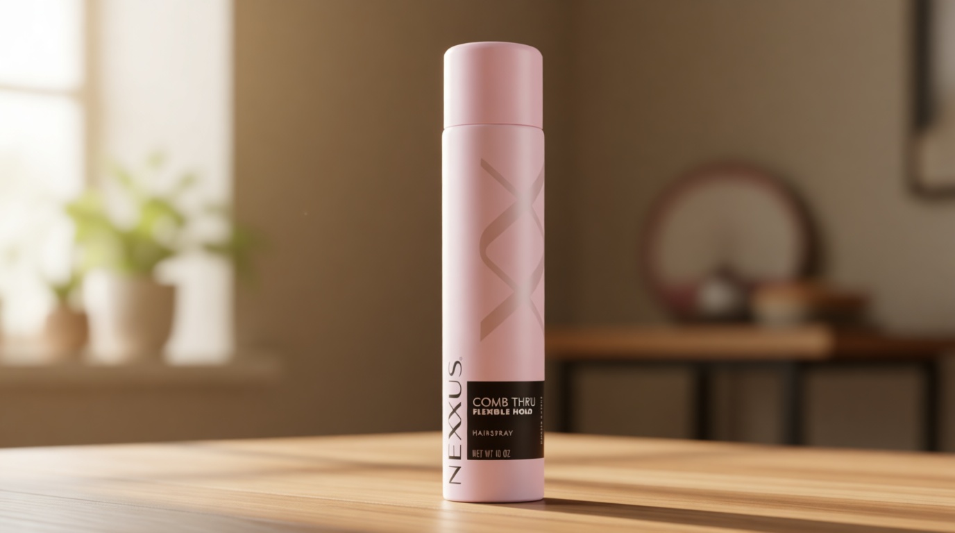 Nexxus Styling Spray Comb Thru Finish Flexible Hold Hairspray Powered by STYLEPROTECT Technology 10 oz