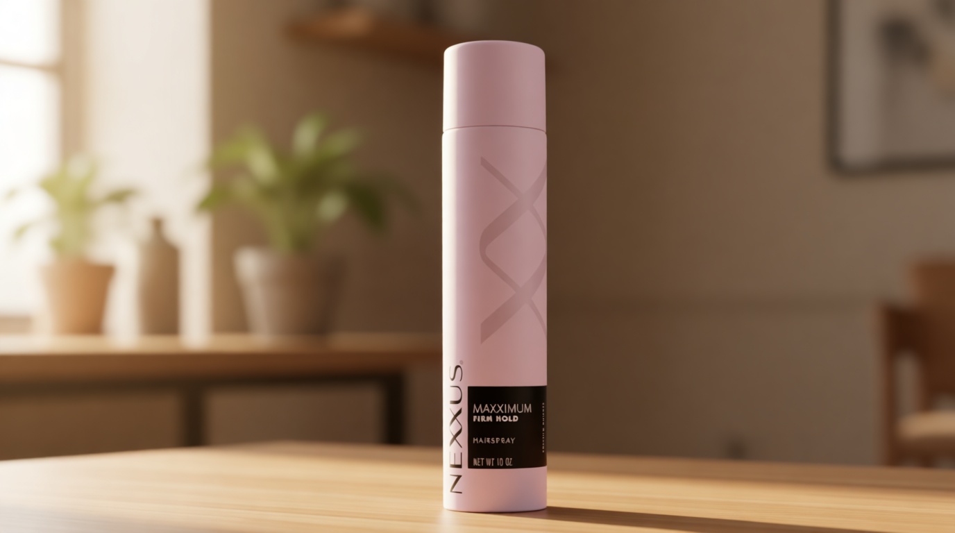 Nexxus Styling Spray Maxximum Finish Firm Hold Hairspray Powered by STYLEPROTECT Technology 10 oz | for Control, Hold, Hairspray, for Women, Hair Styling, Pink