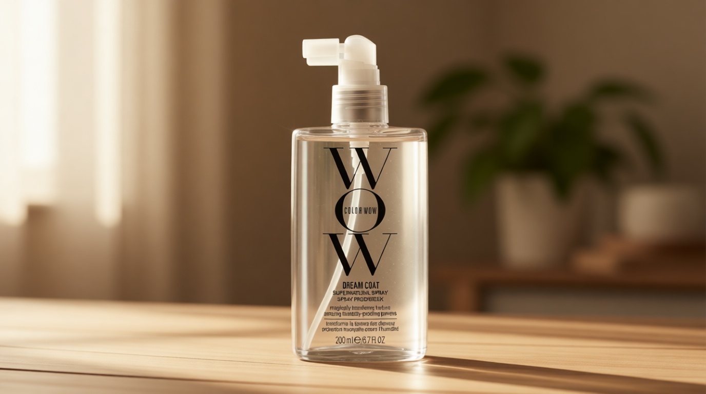 COLOR WOW Dream Coat Anti-Humidity Treatment Spray – Anti-Frizz Hair Smoothing Spray with Built-in Heat Protectant, Award-Winning Leave In Treatment for Glassy Smooth, Shiny Styles up to 3-4 Washes
