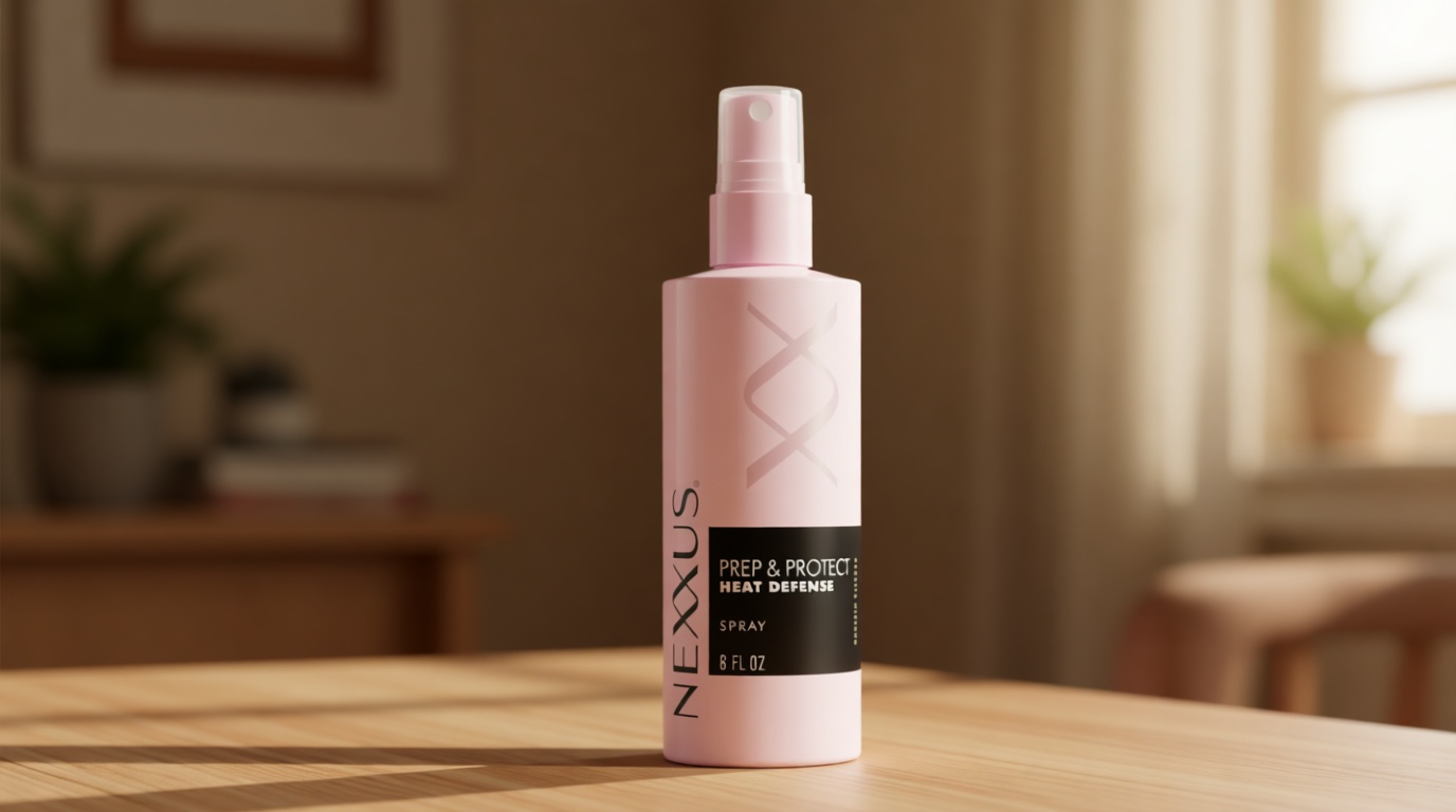 Nexxus Styling Heat Protectant Nourishing Prep & Protect Heat Defense Spray Heat Protection Spray Powered by Styleprotect Technology 6 oz