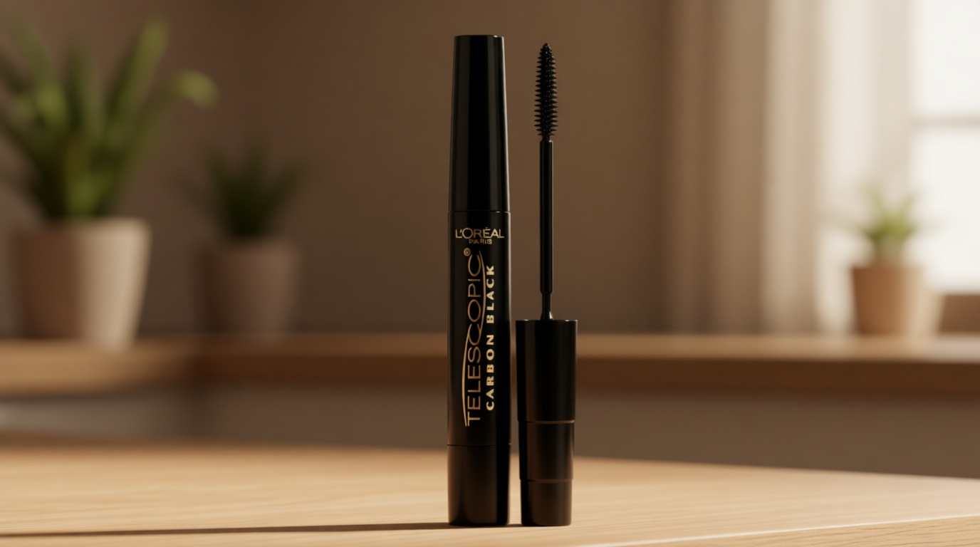 L'Oreal Paris Makeup Telescopic Original Lengthening Mascara, Carbon Black, 0.27 Fl Oz (Pack of 1)