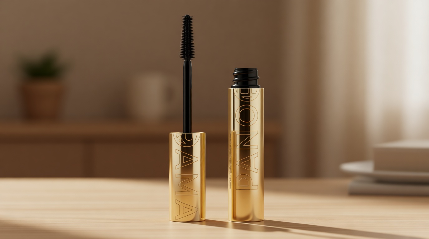 L'Oreal Paris Voluminous Panorama Mascara, Volumizing and Lengthening Mascara, Washable Longwear and Smudge Resistant Make Up, Blackest Black, 0.33 Fl Oz