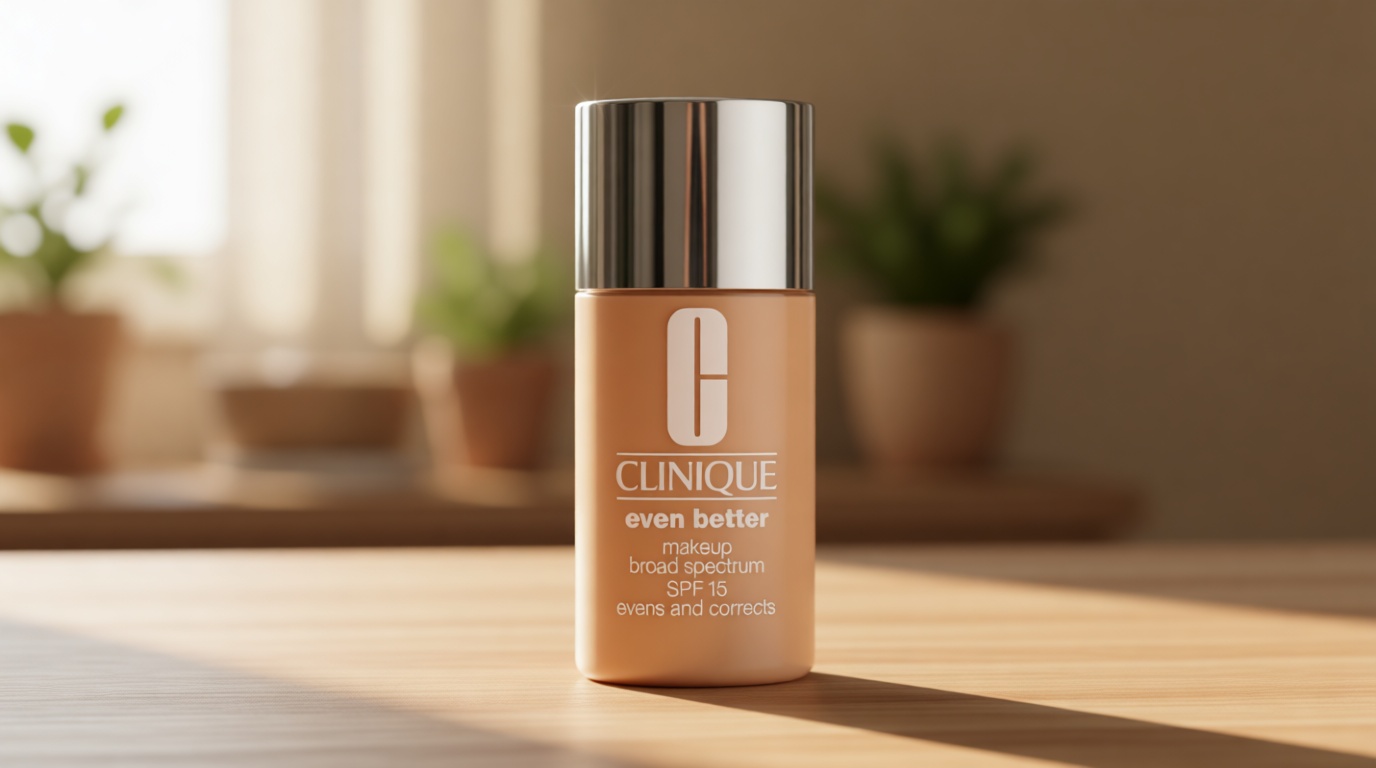 Clinique Even Better Makeup Liquid Foundation SPF 15 With Vitamin C For Dry + Oily Combination Skin Types | Medium Coverage + Natural Finish | Evens Skin Tone + Reduces Dark Spots
