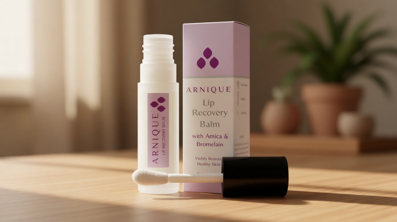 Arnica Lip Balm Clinical-Grade Lip Filler Aftercare Balm with Arnica Montana and Bromelain, Soothing Topical Masque for Lip Flip, Injections, and Cosmetic Treatments