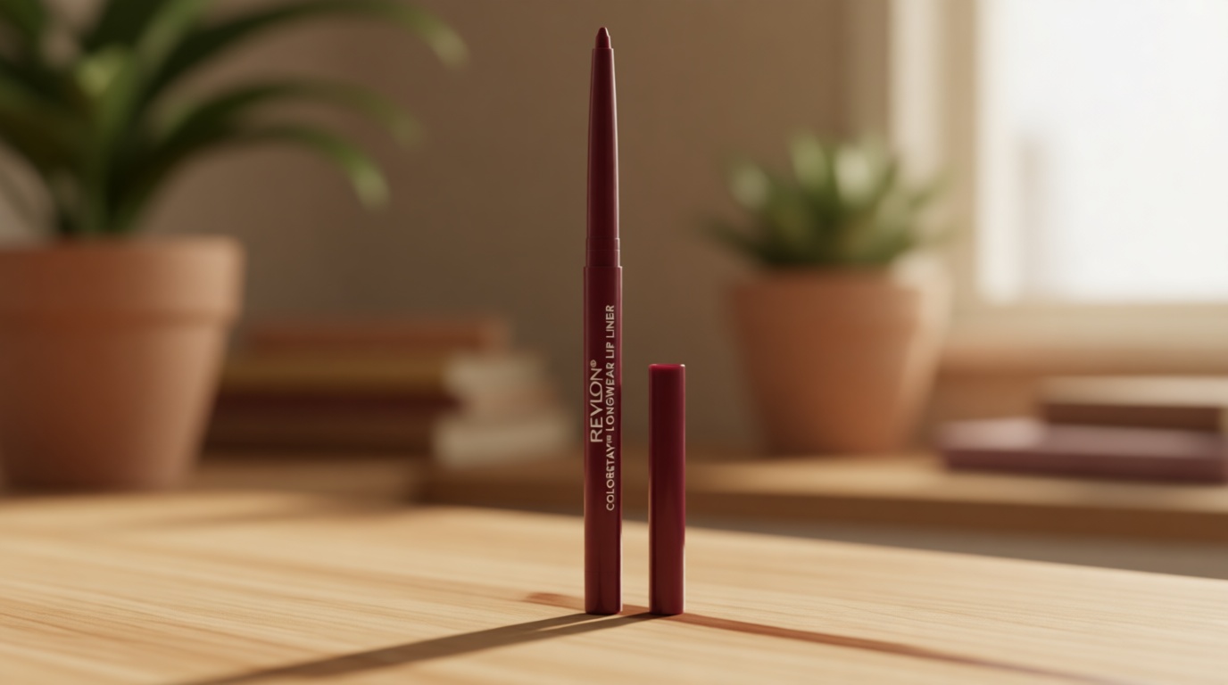 Revlon Colorstay Lip Liner Makeup with Built-in-Sharpener, Longwear Rich Colors, Smooth Application, 665 Plum, 0.01 oz