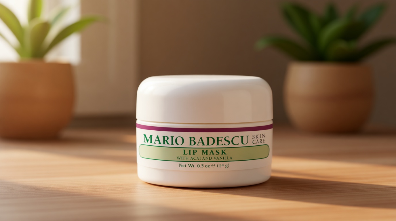 Mario Badescu Lip Mask, Overnight Lip Treatment Enriched With Skin Softening Coconut Oil and Hydrating Shea Butter