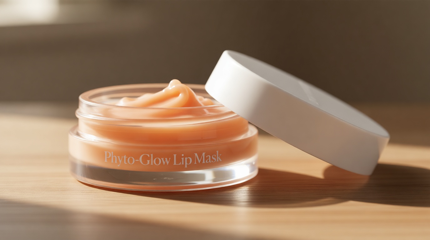 Naturium Phyto-Glow Lip Mask, Hydrating & Moisturizing Balm, Restores & Replenishes for Nourishing Lips with Shea Butter, 0.5 oz