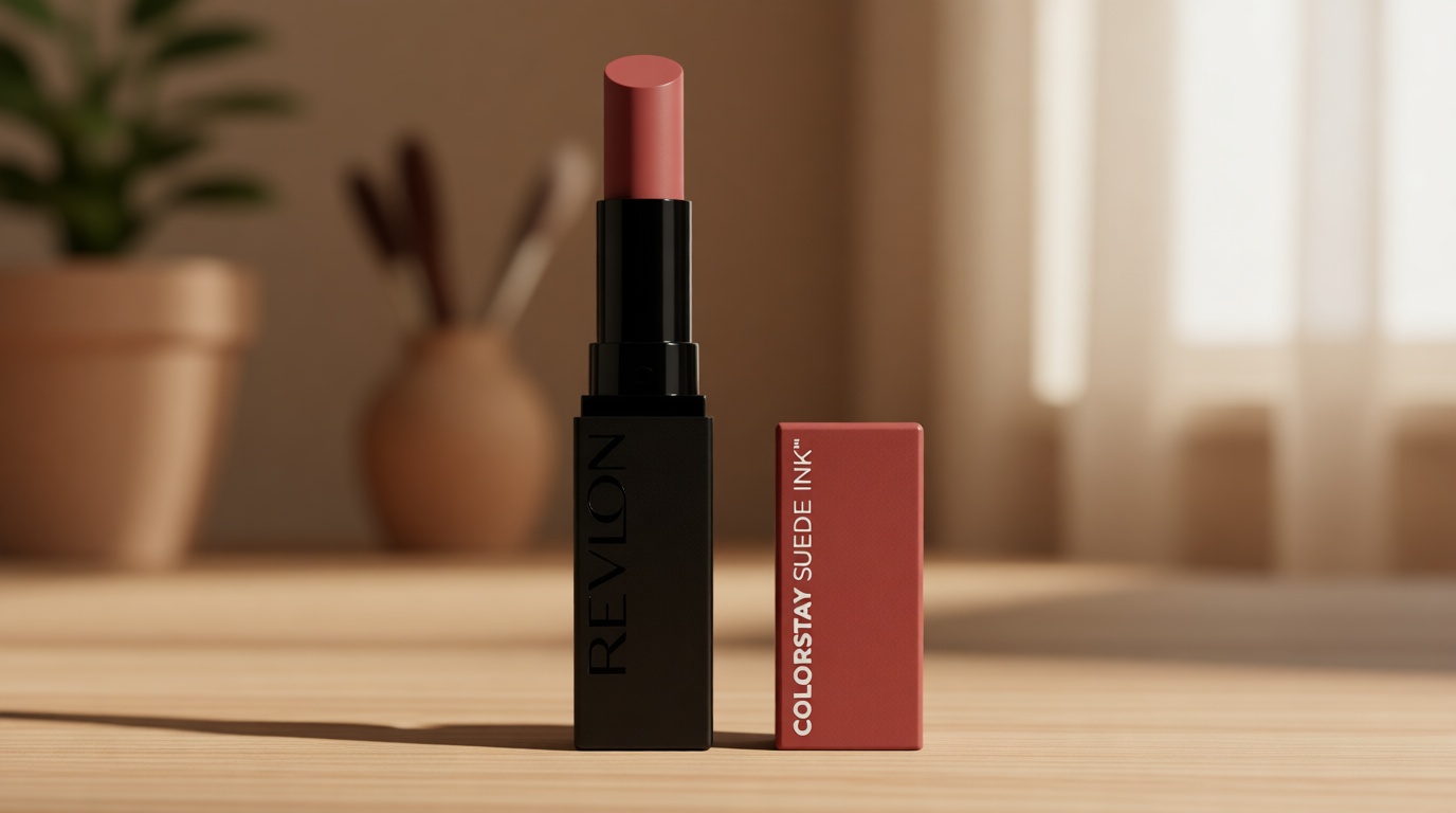 Revlon Lipstick, ColorStay Suede Ink, Built-in Primer, Infused with Vitamin E, Waterproof, Smudge-proof, Matte Color, 003 Want It All, 0.09 oz