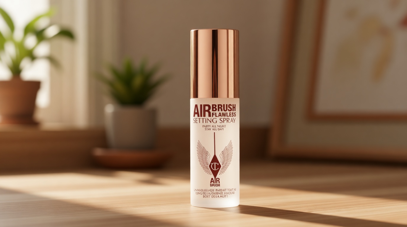 Charlotte Tilbury Airbrush Flawless Setting Spray - Ultra-Fine Hydrating Mist to Prime & Set Face Makeup For Up to 16Hr - Soothes, Blurs Pores & Calms Skin