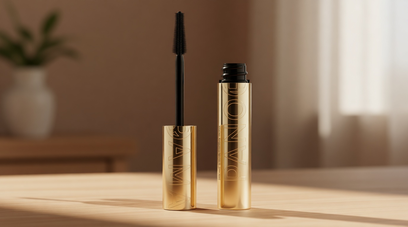 L'Oreal Paris Voluminous Panorama Mascara, Volumizing and Lengthening Mascara, Washable Longwear and Smudge Resistant Make Up, Blackest Black, 0.33 Fl Oz