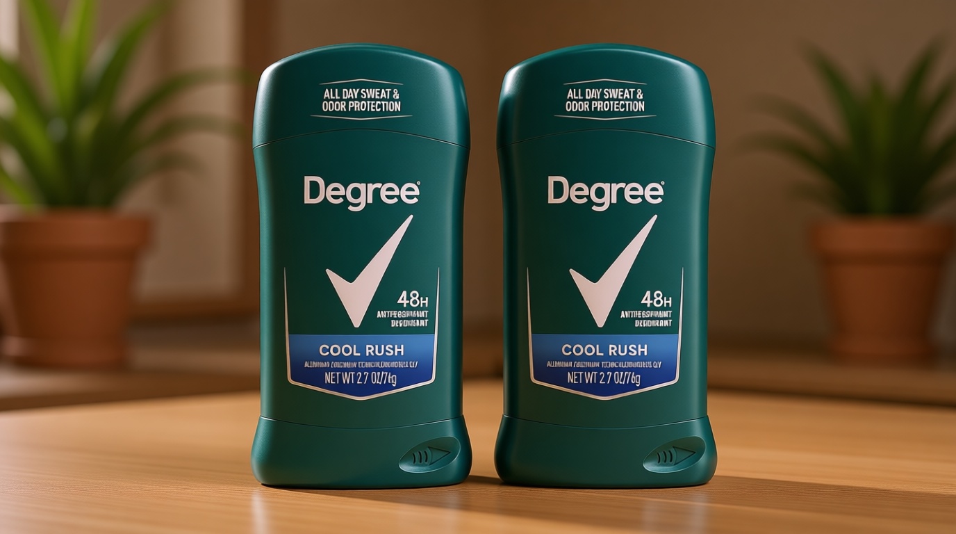 Degree Men Original Antiperspirant Deodorant Cool Rush Twin Pack 48-Hour Sweat & Odor Protection Antiperspirant For Men 2.7 oz