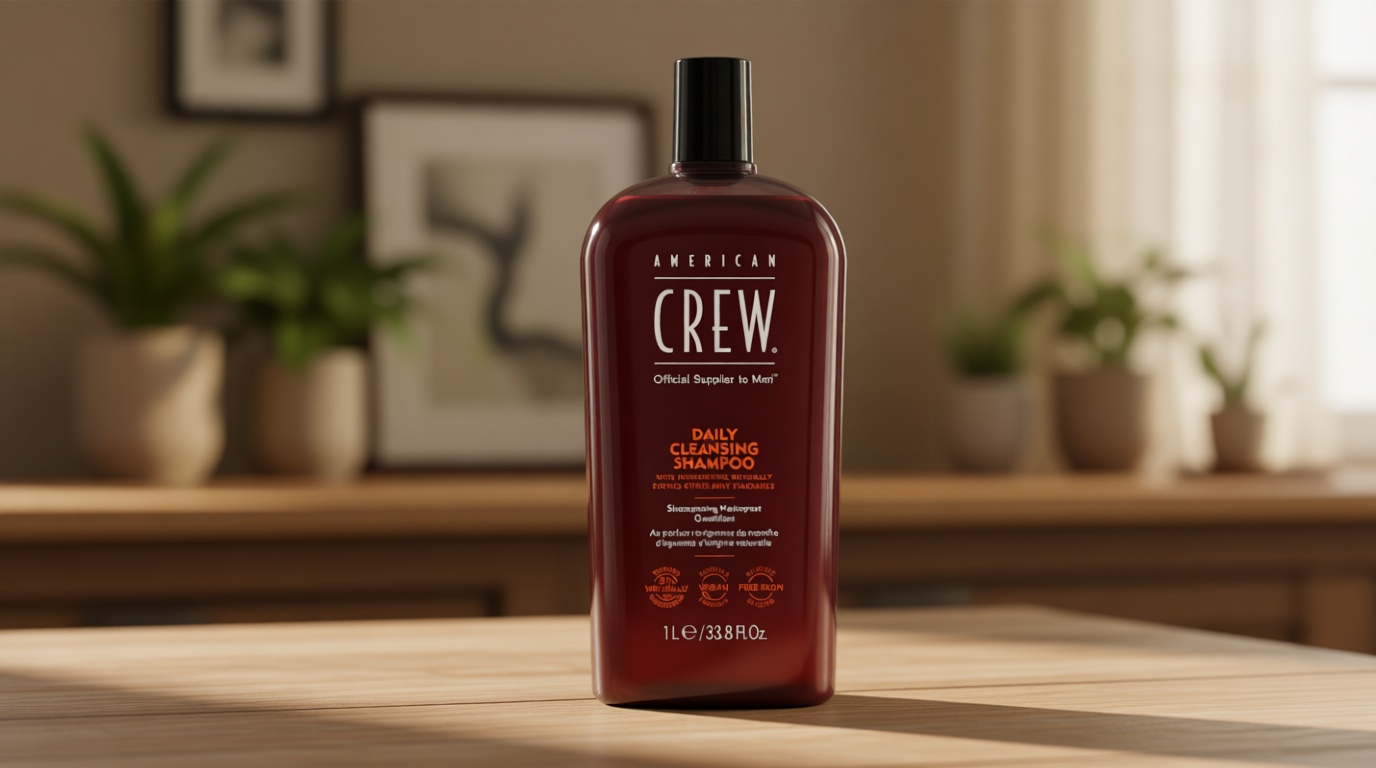 American Crew Shampoo for Men, Daily Cleanser, Naturally Derived, Vegan Formula, Citrus Mint Fragrance, 33.8 Fl Oz [Amazon-developed Certification] Compact by Design